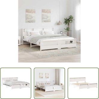 vidaXL vidaXL Letto in legno - Struttura del letto Bianco 180 x 200 cm Legno multistrato
