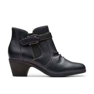 Clarks Emily 2 Opal in Black Leather