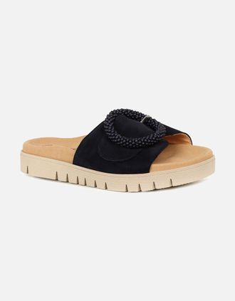 Gabor Womens Everly Womens Mule Sandals - Black - Size: 6.5