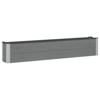 vidaXL Arriate Elevado Gris 200 X 30 X 36 Cm Vidaxl