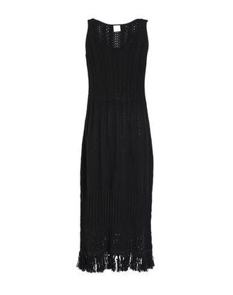 8 by YOOX ORGANIC COTTON FRINGED MAXI DRESS