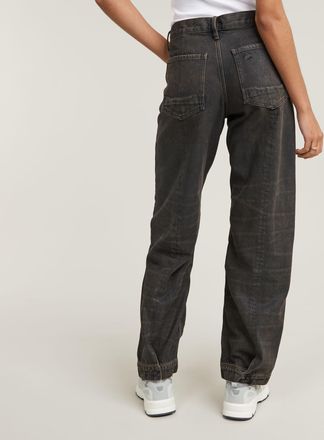 G-Star Judee Biker Low Waist Loose Jeans - Bruin - Dames