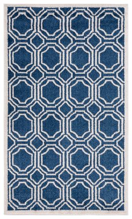 Safavieh Alfombra azul marino/beige 122 x 183 cm