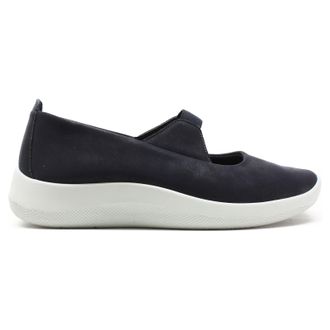 Arcopedico Heina Leather Womens Slip On Shoes - Fal Coll Navy - Size:UK 4