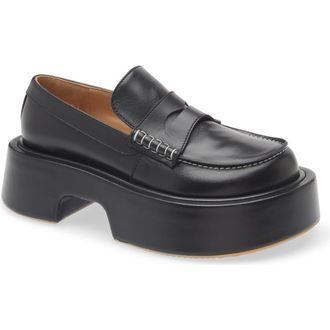 J.W.Anderson Platform Loafer in 999 Black at Nordstrom Rack, Size 8Us / 38Eu