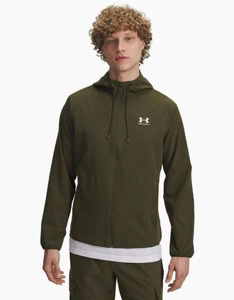 Under Armour Mens Vibe Woven Jacket - Green - Size: 42/Regular