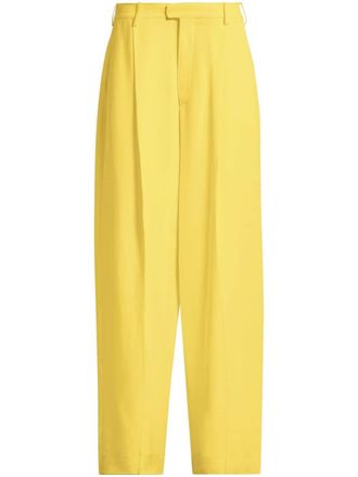 Marni tailored straight-leg trousers - women - Viscose/Spandex/Elastane - 40 - Yellow