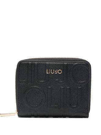 Liu Jo embossed zip wallet - Black