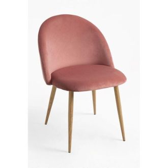 Regalos Miguel Sillas Comedor - Silla Vint Terciopelo - Rosa
