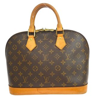 Louis Vuitton Alma Handbag Monogram Canvas Brown Canvas Handbag (Pre-Owned)
