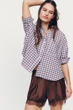 Maeve Mabel Boxy Oxford Shirt Top