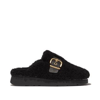 FitFlop Fitflop Womens Gen-FF Buckle Curly Shearling Mules