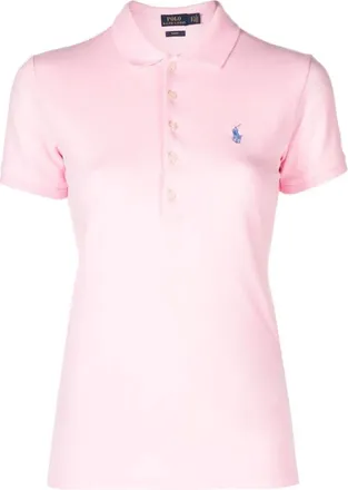 Polo Ralph Lauren Polo Shirts, female, Pink, Size: M Rosa Womens T-Shirts & Polos