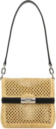 Dolce & Gabbana Tassen, unisex, Beige, ONE Size, Leer, Rieten Crossbodytas