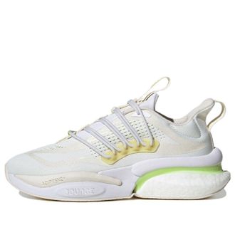adidas AlphaBoost V1 Running Shoes White Yellow IG3072