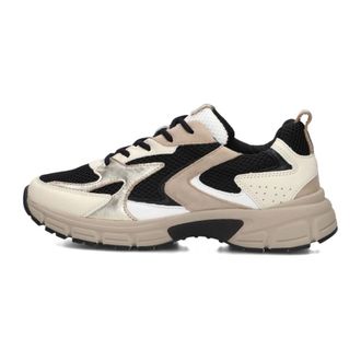 Gabor Schoenen, Dames, Veelkleurig, 40 1/2 EU, Casual Beige Chunky Sole Sneakers