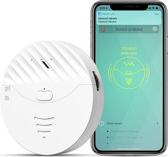 OEM Alarmas De Puerta Y Ventana Con Wi-fi: Alarma Inteligente Para Ventanas, Sensores De Vibraci&oacute;n Con Alarma De 130 Db Y Alertas Gratuitas De La Aplicaci
