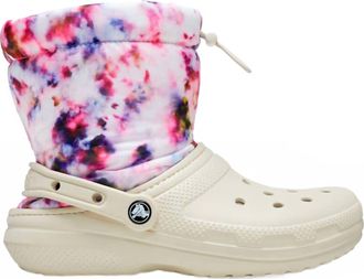 Crocs Womens Classic Lined Neo Puff Clogs In White
