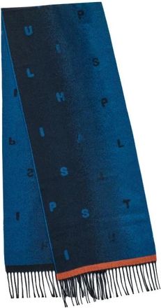 Paul Smith Sciarpa Dissolvenza - Heren - Wintersjaals - Blauw - ONE Size - Wol - Accessoires