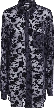 Ann Demeulemeester Overhemden, Dames, Zwart, L, Shirts