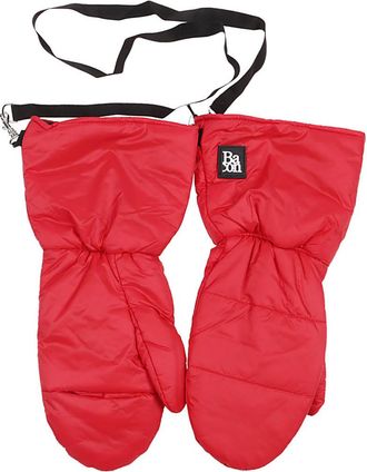 Bacon Red Little Joy puffer gloves