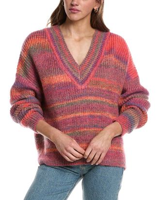 Electric & Rose Roux Space Dye Mohair-Blend Sweater