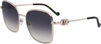 Liu Jo Oversized vierkante zonnebril - Dames - Zonnebrillen - Geel - 57 MM - Accessoires