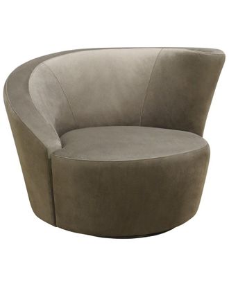 Pasargad Home Vicenza Swivel Base Crescent Chair