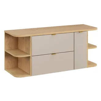 Petits Meubles Mueble bajo lavabo 120cm 3 cajones paneles de melamina cachemira