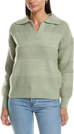 Fate Fate Collared Split Neck Sweater