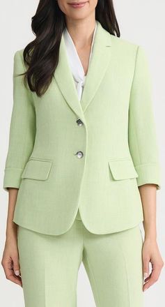 Kasper Two-Button Blazer in Celery at Nordstrom, Size 16