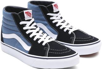 Vans Sneaker VANS SK8-Hi, Damen, Gr. 38,5, blau, Leder, Textil, Schuhe Sneaker, aus textilem Canvas-Material