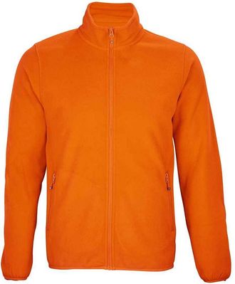 SOLS Heren Factor Fleecejack met rits (Oranje)