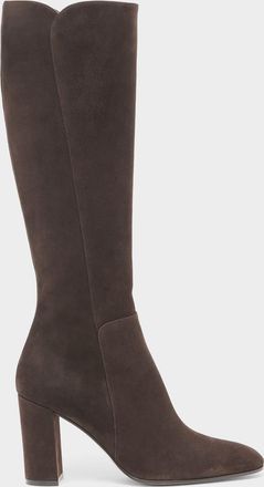 Gianvito Rossi 85mm Suede Knee-High Boots