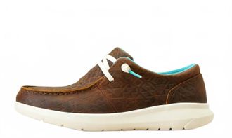 Ariat Womens Hilo Blanket Embossed Casual Shoes In Brown