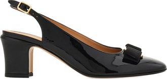 Ferragamo Leather Slingback Pumps