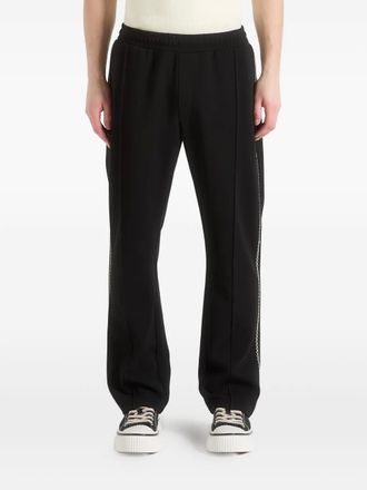 Mani&egrave;re De Voir Gael contrast-whipstitch track pants - Black