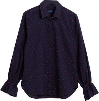 GANT Elegant overhemd - Dames - Overhemden - Blauw - XL - Overhemden