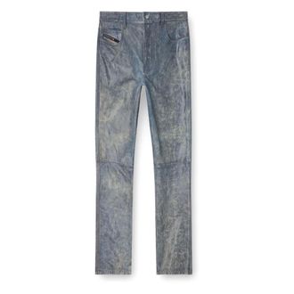Diesel Broeken, Heren, Blauw, L, Leather Broeken