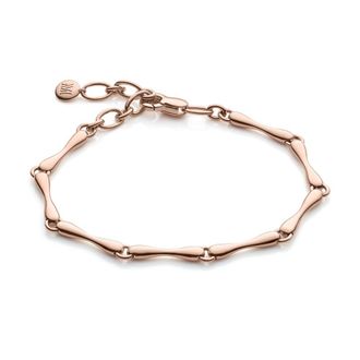 Monica Vinader Rose Gold Nura Reef Bracelet