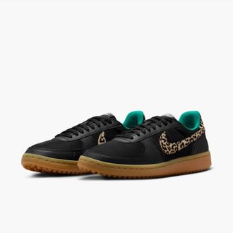 Nike Womens Field General Se Sneakers In Leopard Swoosh