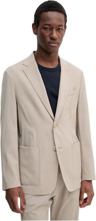 Barena Camicia Mola Blazer - Heren - Blazers - Beige - M - Katoen - Jassen