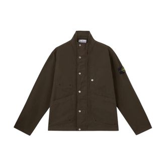 Stone Island Heren, Jassen, Groen, Maat: 2XL Katoen