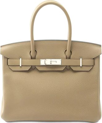 Herm&egrave;s 2023 Birkin 30 leren shopper - Beige