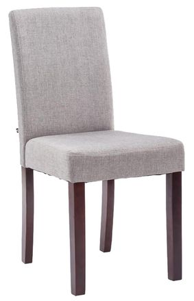 Clp Silla De Comedor Ina En Tela Gris Claro Cappuccino