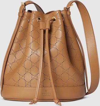 Gucci Venice Small Bucket Bag, Brown, Leather