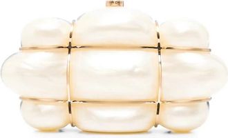 Cult Gaia Bolla Clutch - Dames - Clutches - Beige - ONE Size - Tassen