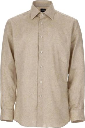 HUGO BOSS Hombre, Camisas, Beige, Talla: L
