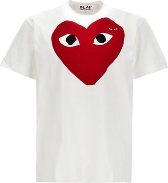 Comme Des Gar&ccedil;ons White Logo cotton t-shirt