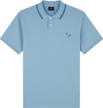Paul Smith Regular Fit Tipped Cotton Piqu&eacute; Polo in Blue at Nordstrom, Size Xx-Large